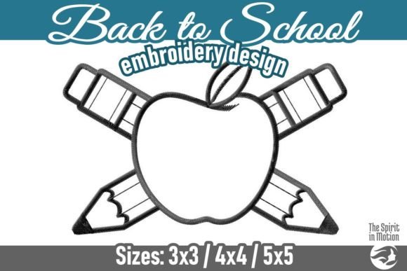 Back to School Apple and Pencils Vol 1