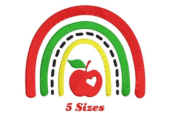 Bright Rainbow Apple