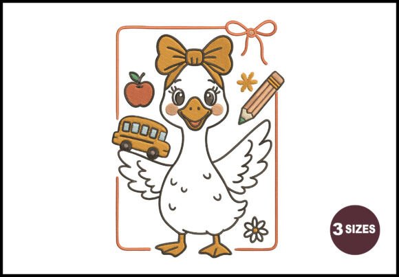 Funny Goose Embroidery