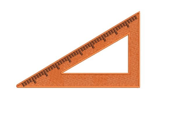 Orange Triangle Ruler