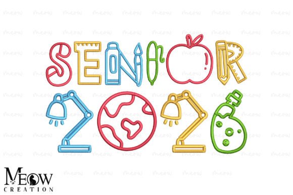 Senior 2026 Embroidery Design