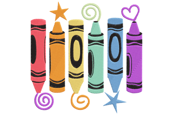 Whimsical Crayon Doodle